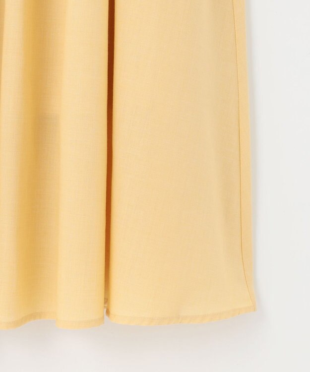 ANY 【大好評につき新色追加！/ウエストゴム】シャンブレーライクフレアスカート イエロー