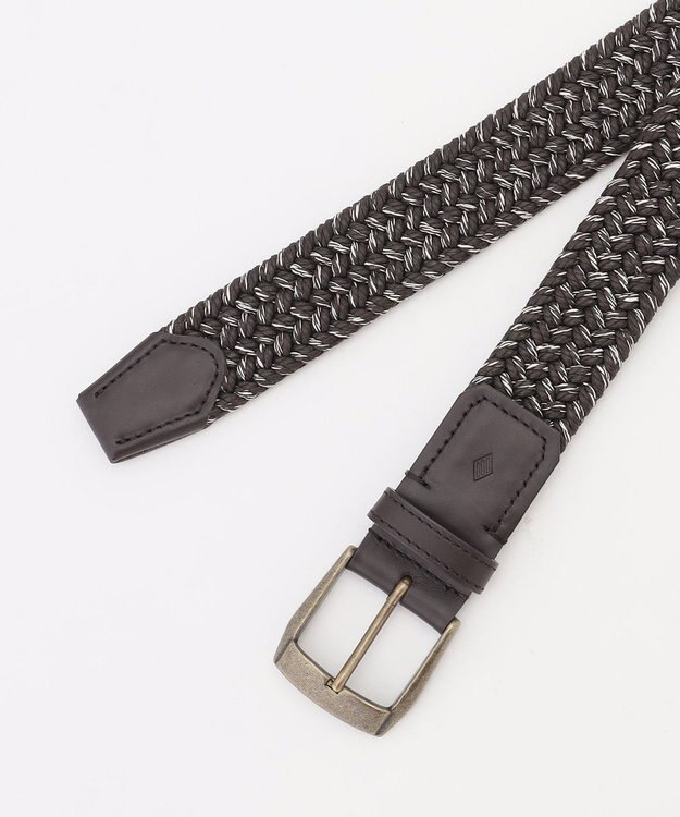 JOSEPH ABBOUD 【イタリア素材・ストレッチ・日本製】コットンメランジストレッチ ベルト ダークブラウン系