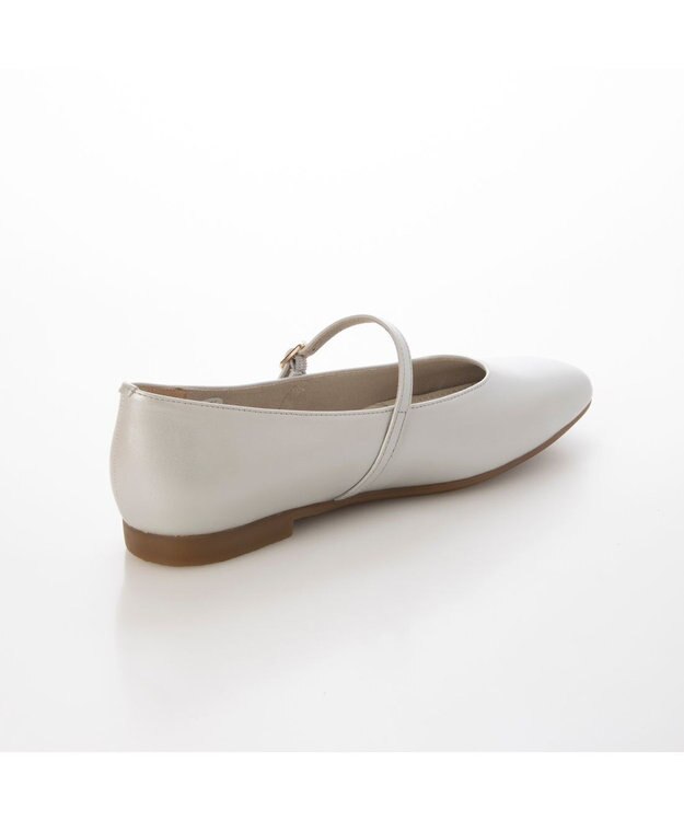 ing <ing>【サスティナブル】スクエアトゥメリージェーンパンプス シルバー