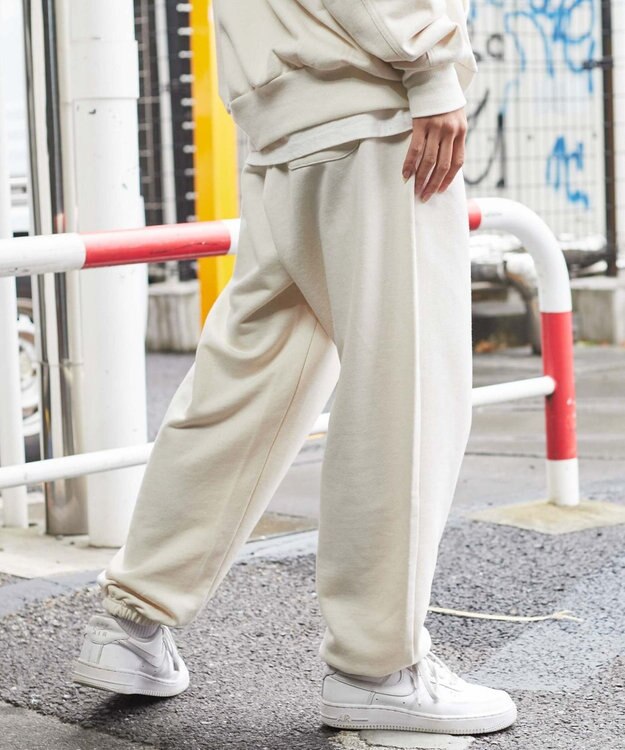 WEGO ピグメントロゴスウェットパンツ キナリ