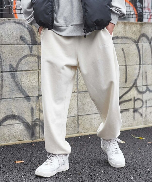 WEGO ピグメントロゴスウェットパンツ キナリ