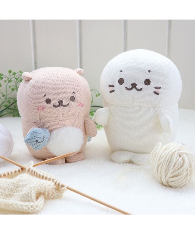 Mother garden しろたん あみぐるみ お座り マスコット 《しろたん/らっこいぬ》 単品 しろたん