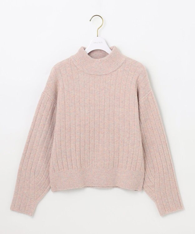 ANY SIS 【洗える】シャーベットカラー ニット ピンク
