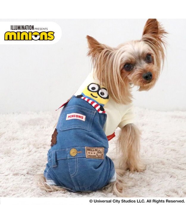 PET PARADISE ミニオン ボブ　パンツつなぎ 《オーバーオール 風》 小型犬 ネイビー