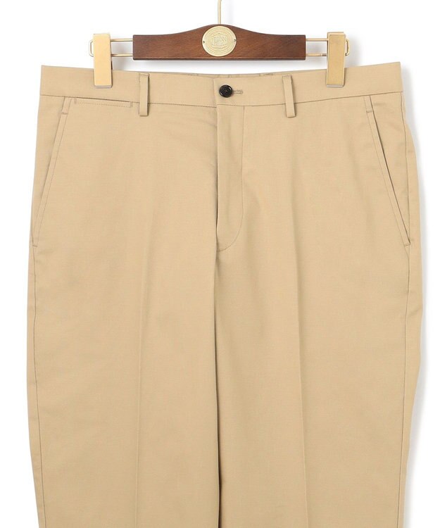 J.PRESS MEN 洗練されたデザインと機能性【ストレッチ】トリコチン ステムテーパード パンツ ベージュ系