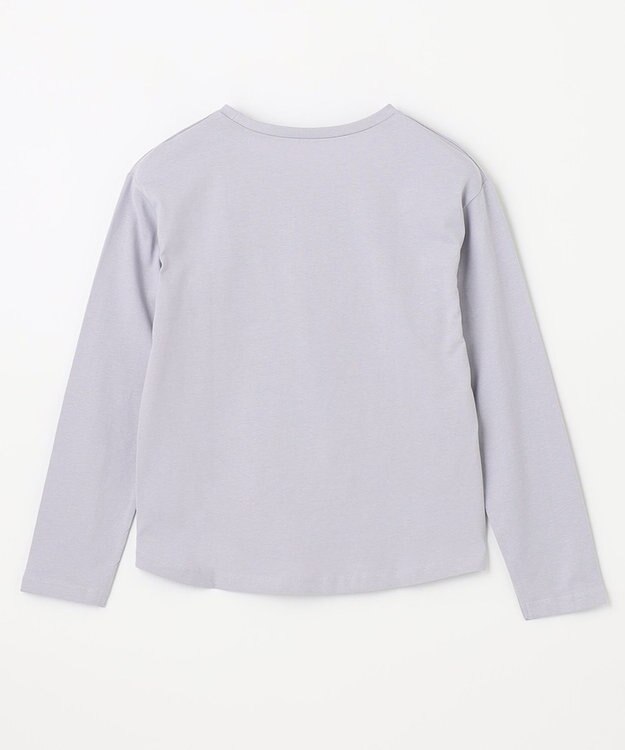 ANY KIDS アートモチーフ 長袖 Tシャツ サックスブルー×イヌ