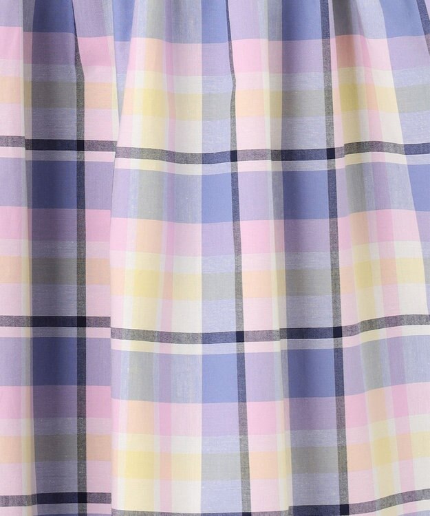 ANY KIDS 【WEB限定柄有】総柄 サマー ワンピース ブルー系チェック