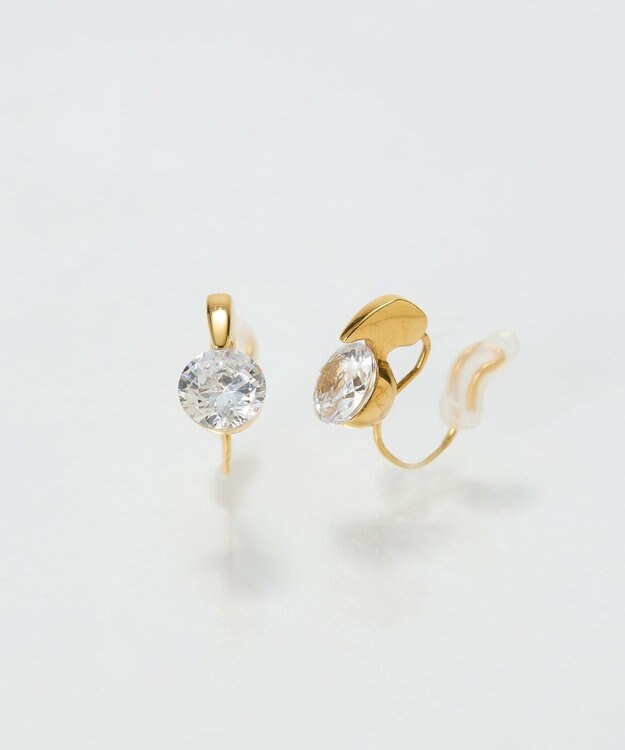 Phoebe 【痛くないシリーズ/金属アレルギー対応】スターリスビジューライトフィットイヤリング　ゴールド ゴールド