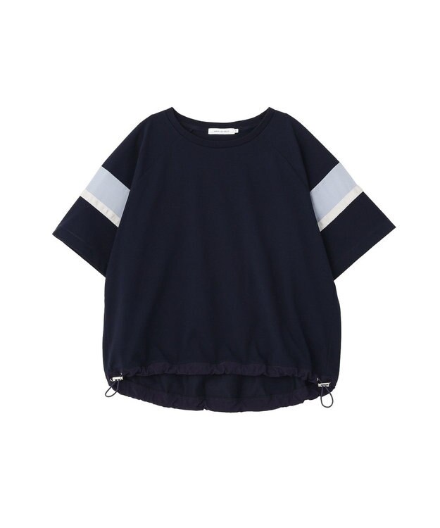 AMERICAN HOLIC 異素材ラインプルオーバー Navy