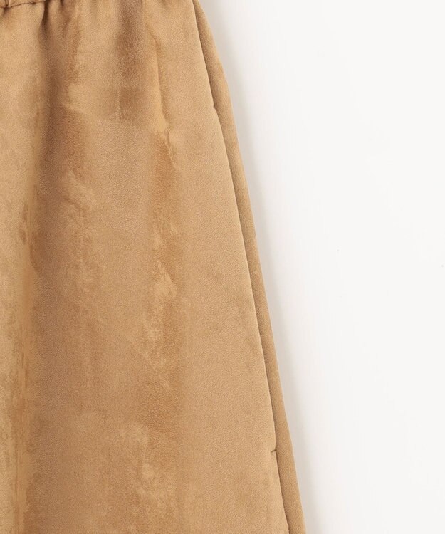 自由区 L 【洗える】ライトスエード キュロット キャメル系