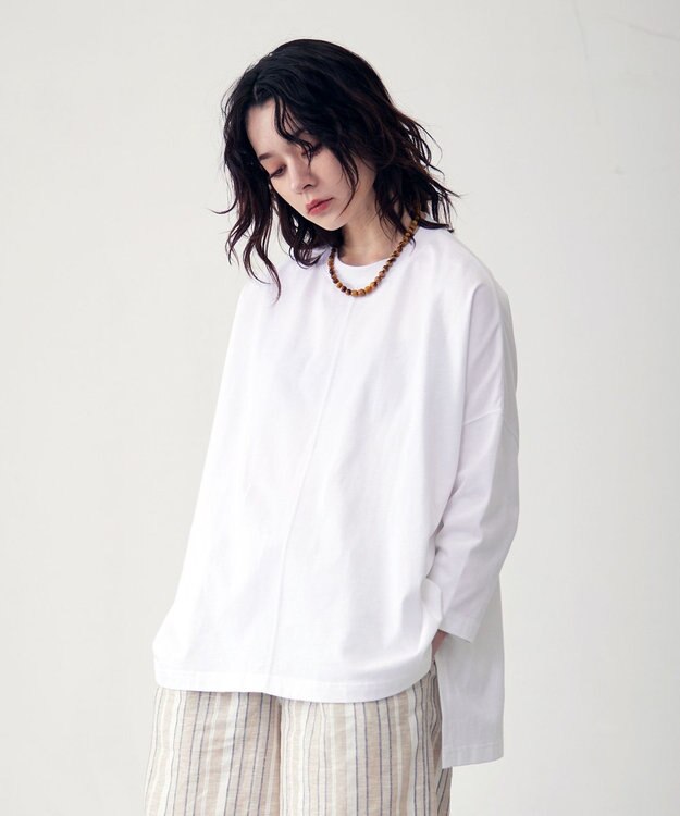 J.PRESS YORK STREET 【WOMEN】ポンチョスリーブ プルオーバー ホワイト系