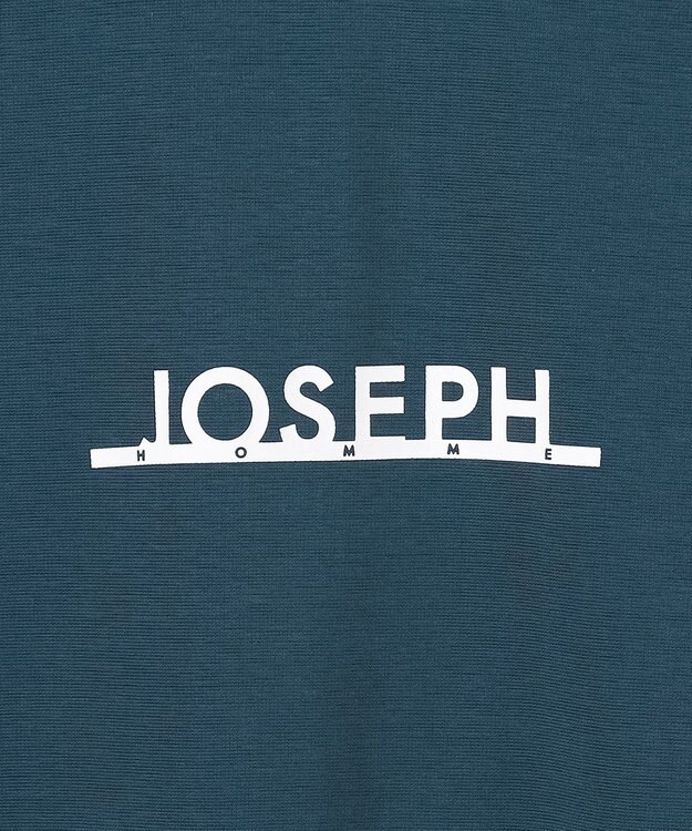 JOSEPH HOMME 【WEB・一部店舗限定】【素材アップデート】ライトタブルジャージー　ロゴプリント半袖Tシャツ サックスブルー系