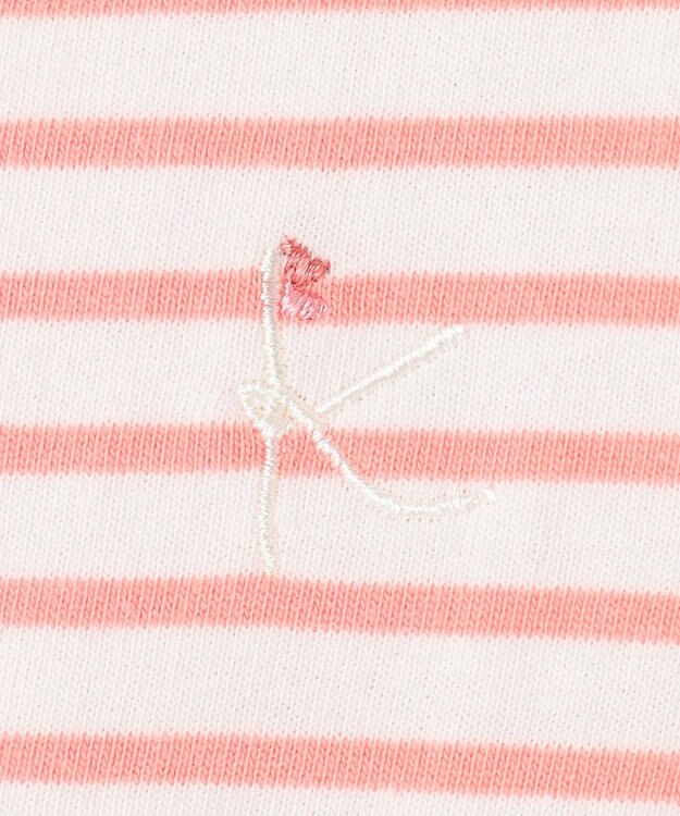 組曲 KIDS 【80-100㎝】マリンボーダー チュニック コーラル