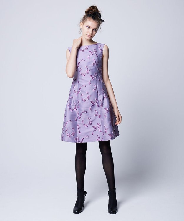 TOCCA 【洗える】RIBBON WALTZ ドレス ライラック系