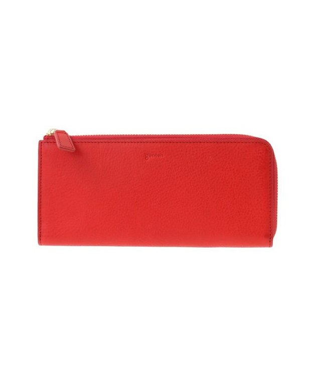 genten ミネルヴァ2 Lファスナー長財布 アカ
