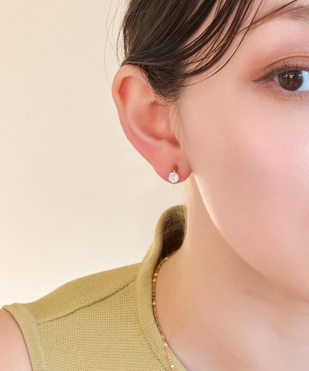 Phoebe 【痛くないシリーズ/金属アレルギー対応】スターリスビジューライトフィットイヤリング　ゴールド ゴールド