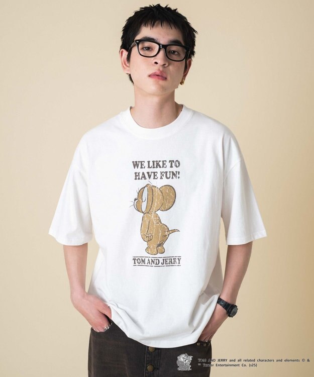 WEGO 【新柄追加/ユニセックス着用アイテム/SMLサイズ展開】TOMandJERRYグラフィックT（S） 柄5