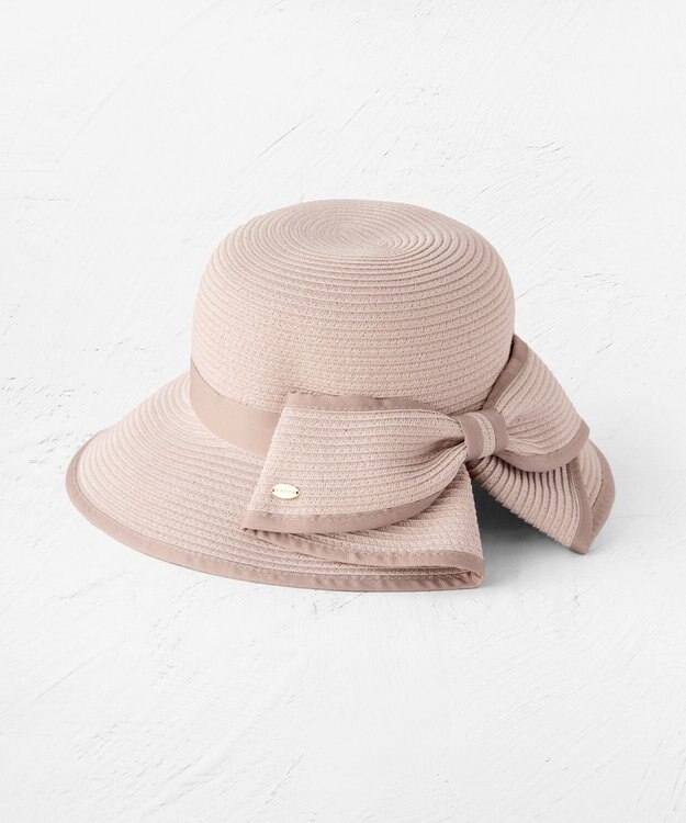 TOCCA 【UV97%以上カット・吸水速乾・抗菌防臭・洗える・サイズ調整可】BACK RIBBON HAT ハット ピンク系