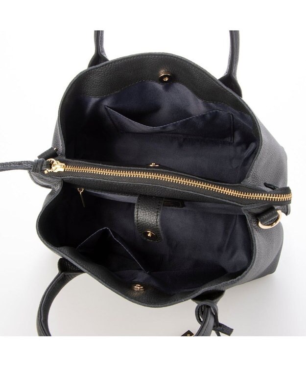 UNBILLION ペルケ perche / WEB直営限定・牛革ユーティリティ・2wayトートバッグS ブラック