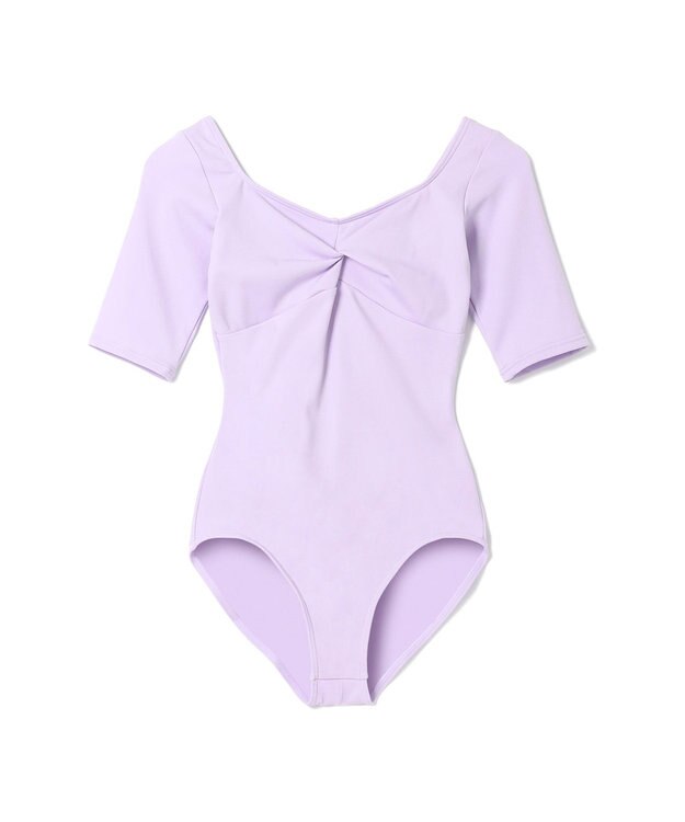 Chacott 5分袖レオタード ライラック