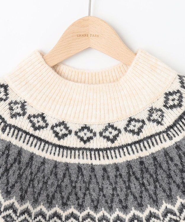 SHARE PARK LADIES ノルディックプルオーバー アイボリー系