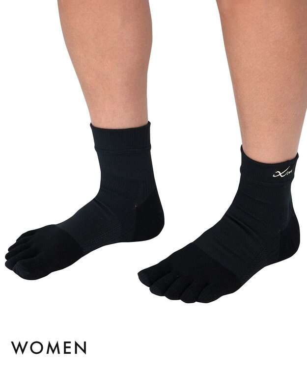 CW-X 【UNISEX】 CW-X 5本指ソックス 【大谷翔平愛用モデル・撮影着用品番】 足首サポート 運動時の足の疲労を軽減 ショート ユニセックス BCR610 /ワコール ブラックスペシャル