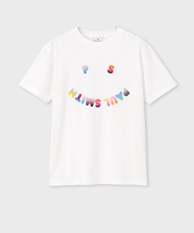 Paul Smith Happy グラデーション ポップ 半袖Tシャツ オフホワイト