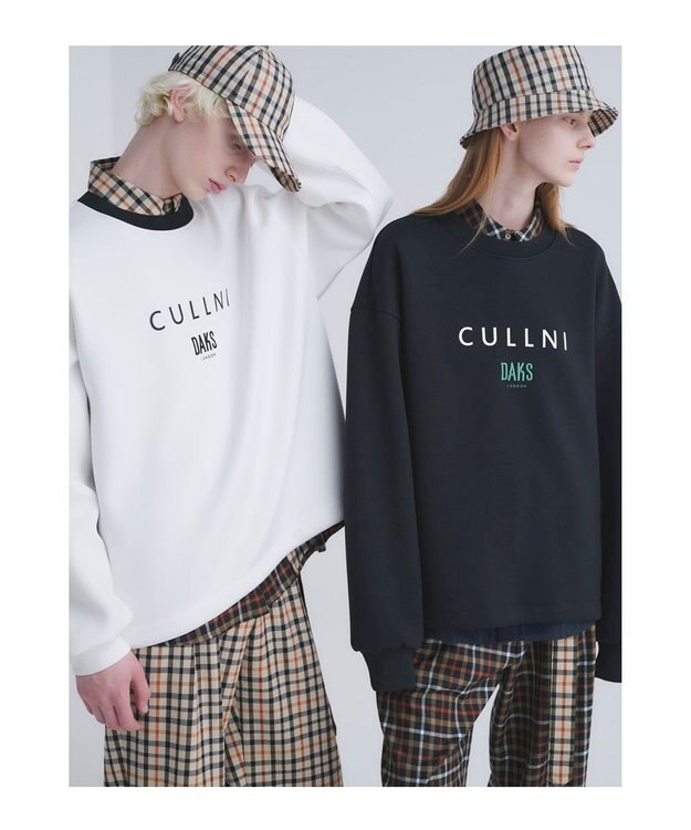 DAKS CULLNI for DAKS ロゴ長袖プルオーバー ホワイト