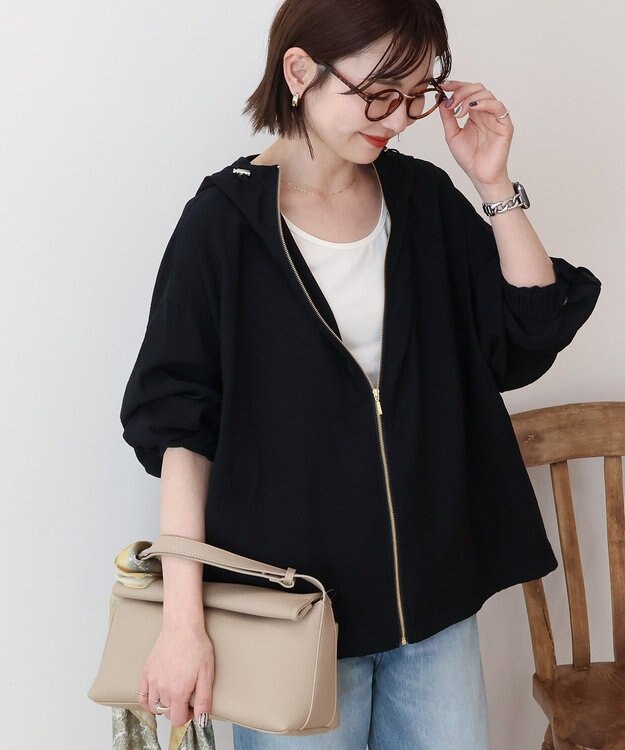 AMERICAN HOLIC フーディーシアーブルゾン Dark Navy