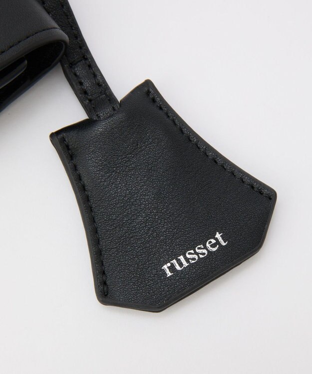 russet レザーイヤホンケース/キーチャーム（CE-1807） Black