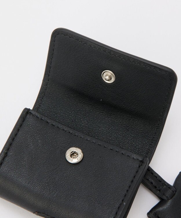 russet レザーイヤホンケース/キーチャーム（CE-1807） Black