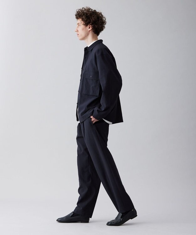 UNFILO MENS TENNEN TOUCH シャツアウター[23年春夏商品] ネイビー