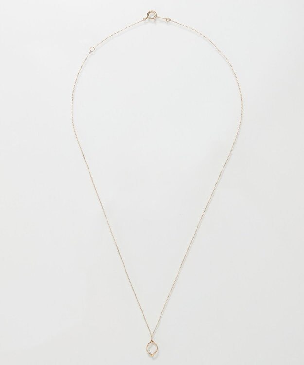 Phoebe 【K10】リーフィーダイヤモンドネックレス/全長:40cm ゴールド