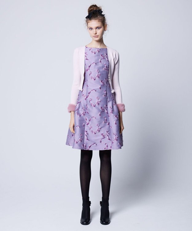 TOCCA 【洗える】RIBBON WALTZ ドレス ライラック系