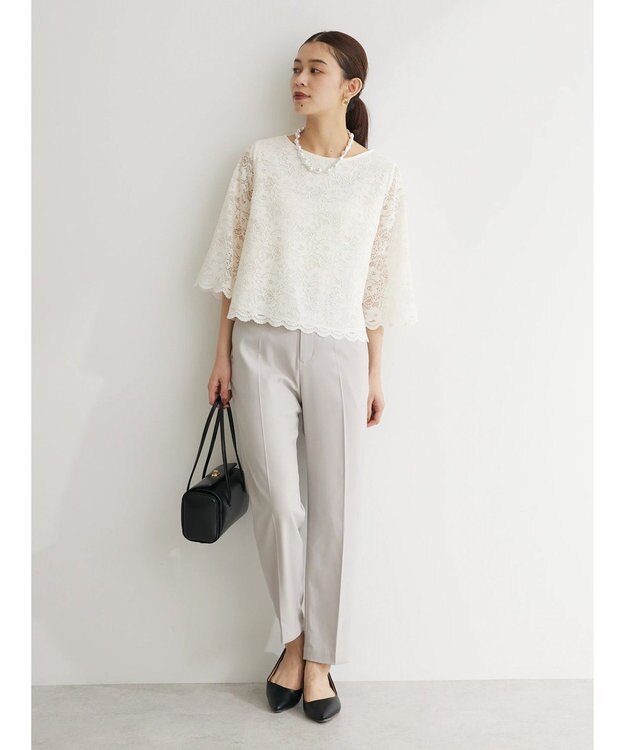 Green Parks ｅｆ－ｄｅ　レースブラウス White