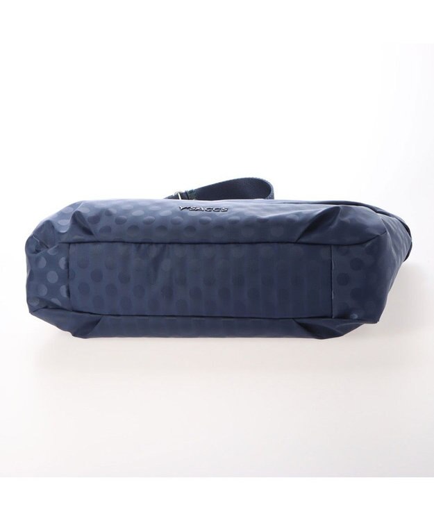 Y'SACCS PolkaDots口折れショルダー　Mサイズ ネイビー