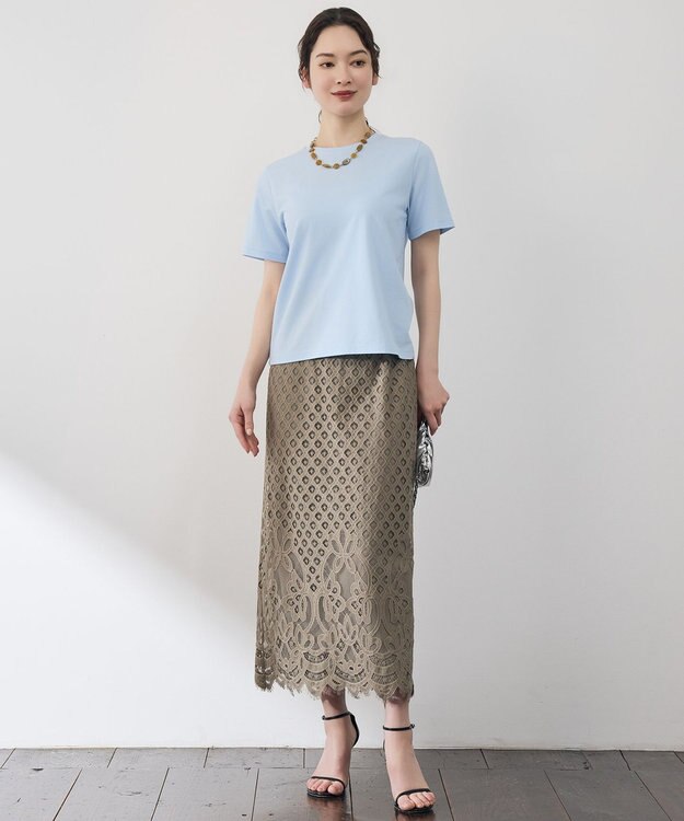 自由区 L 【カタログ掲載・シルエットアップデート】ハイカウント Tシャツ サックス