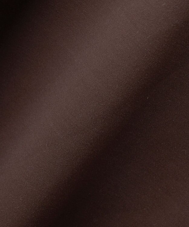 23区 【R(アール)】ラスターシルケットポンチ ハンカチヘム ワンピース ダークブラウン系