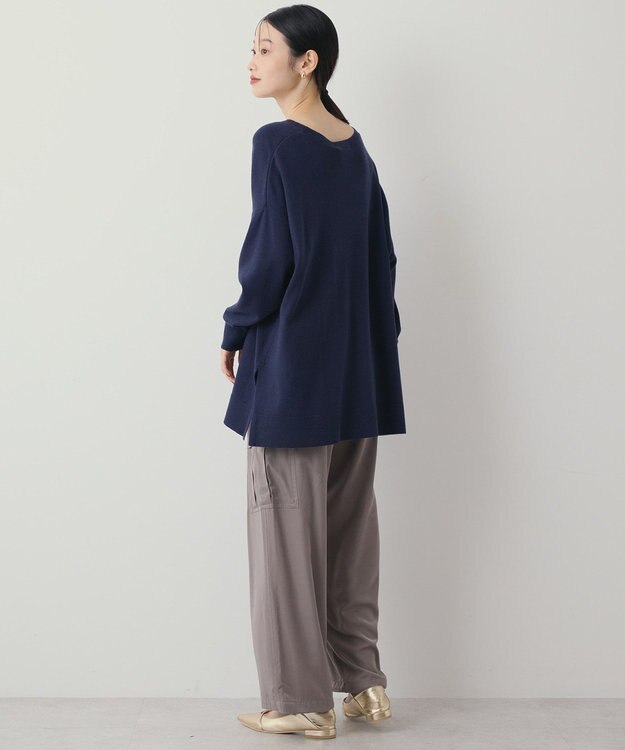 AMERICAN HOLIC バイパチロングニットプルオーバー Navy