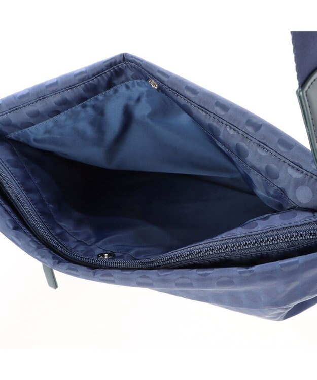 Y'SACCS PolkaDots口折れショルダー　Mサイズ ネイビー