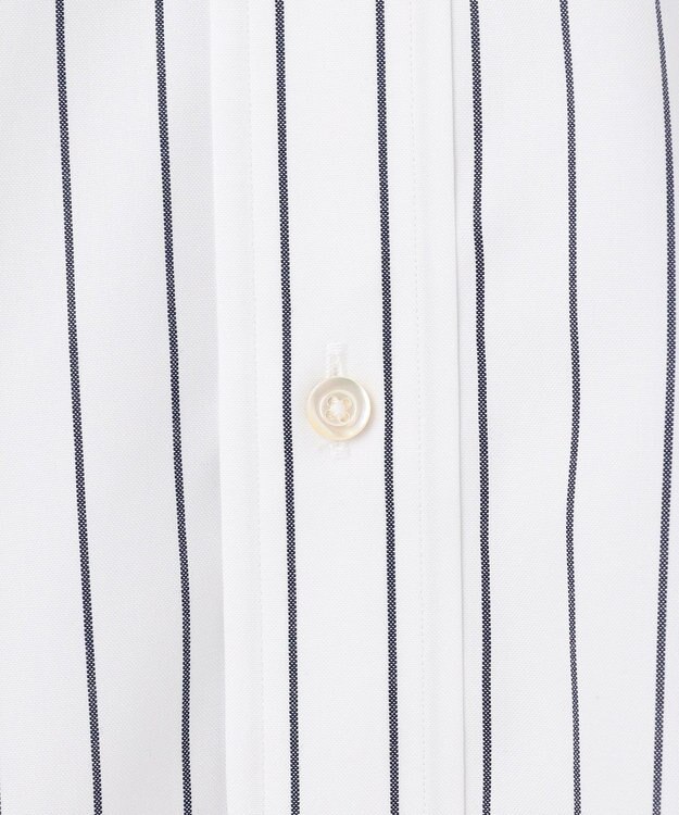 J.PRESS MEN 【WEB・一部店舗限定】【PREMIUM PLEATS / 形態安定】スーピマコットンホールドストライプ シャツ / ワイドカラー ネイビー系2
