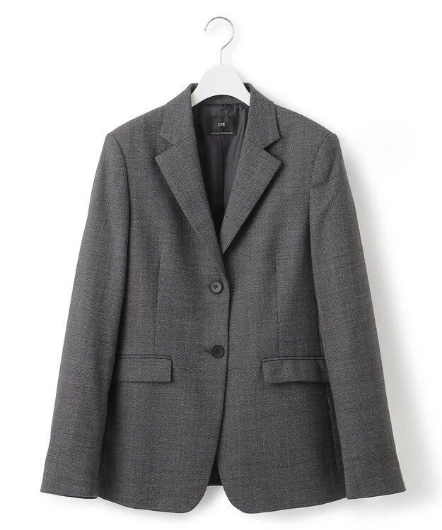 23区 【セットアップ対応】TWサキソニー シングル ジャケット グレー系