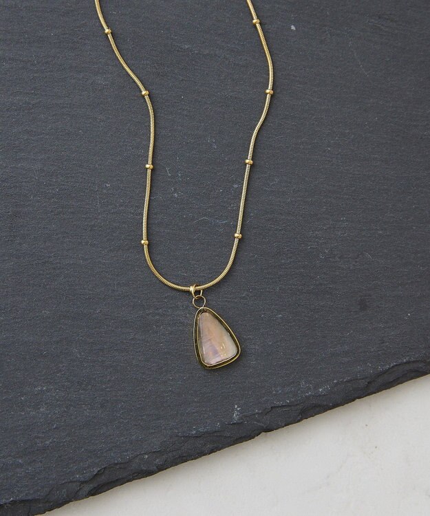 AMERICAN HOLIC 【ステンレス】ストーントップアソートネックレス Black