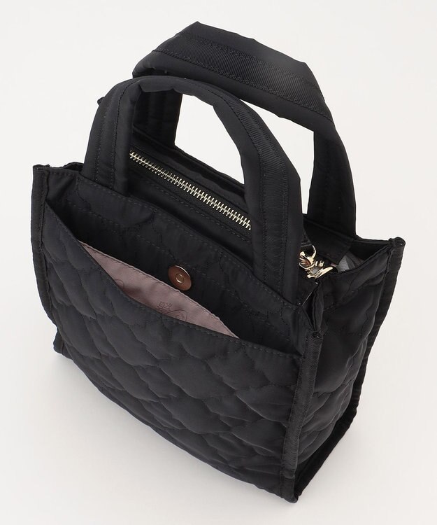 TOCCA 【撥水】CHECKER CLOVER QUILTMINIBAG キルトミニバッグ ブラック系