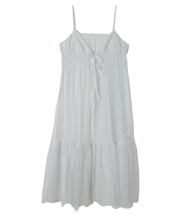 Green Parks ２ｗａｙ　レイヤードラメワンピース Light Gray