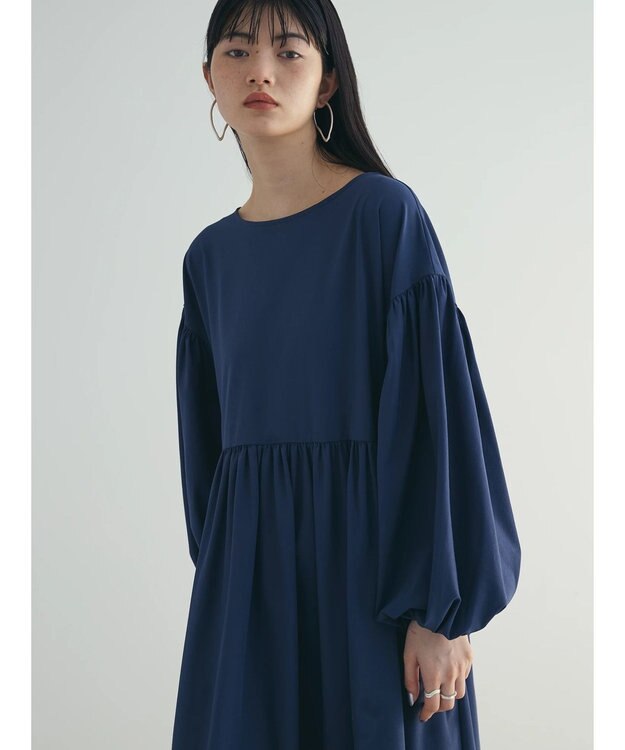 Green Parks armonia．２ｗａｙ袖ボリュームワンピース Navy
