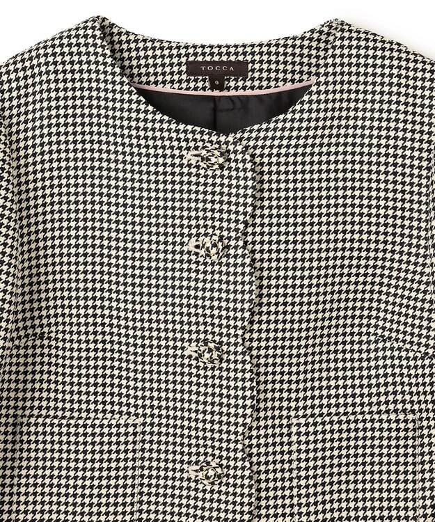 TOCCA 【百田夏菜子さん着用】【消臭】BABY SCALLOP 千鳥柄ジャケット ブラック系5