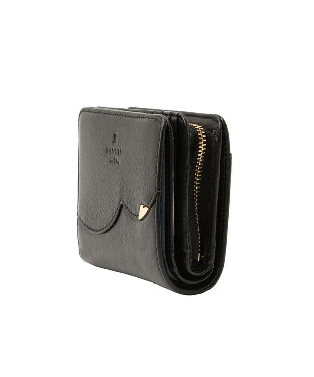 LANVIN en Bleu デクール 二つ折りLファスナー財布 ブラック
