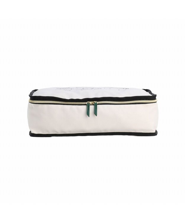 ACE BAGS & LUGGAGE HAyU × ace. トラベルポーチ Lサイズ 猫柄 17823 アイボリー