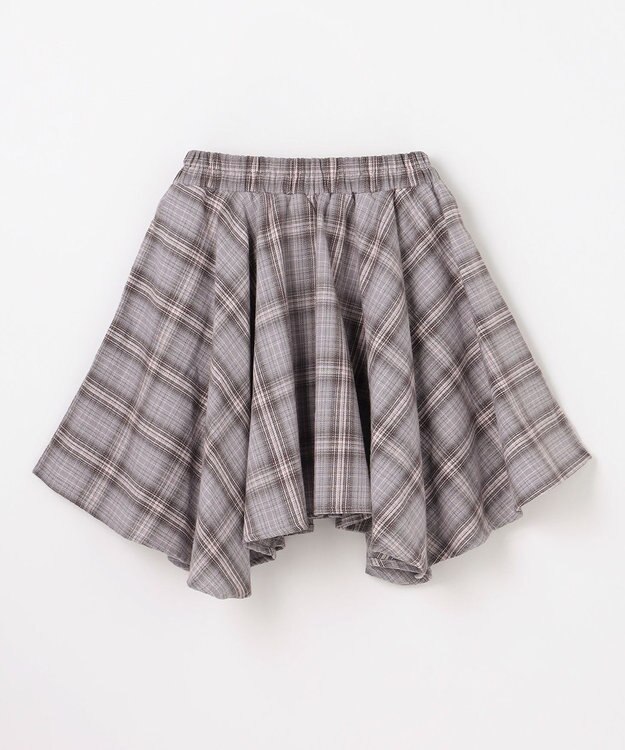 ANY KIDS イレヘム チェックガーリースカパン ピンクグレー